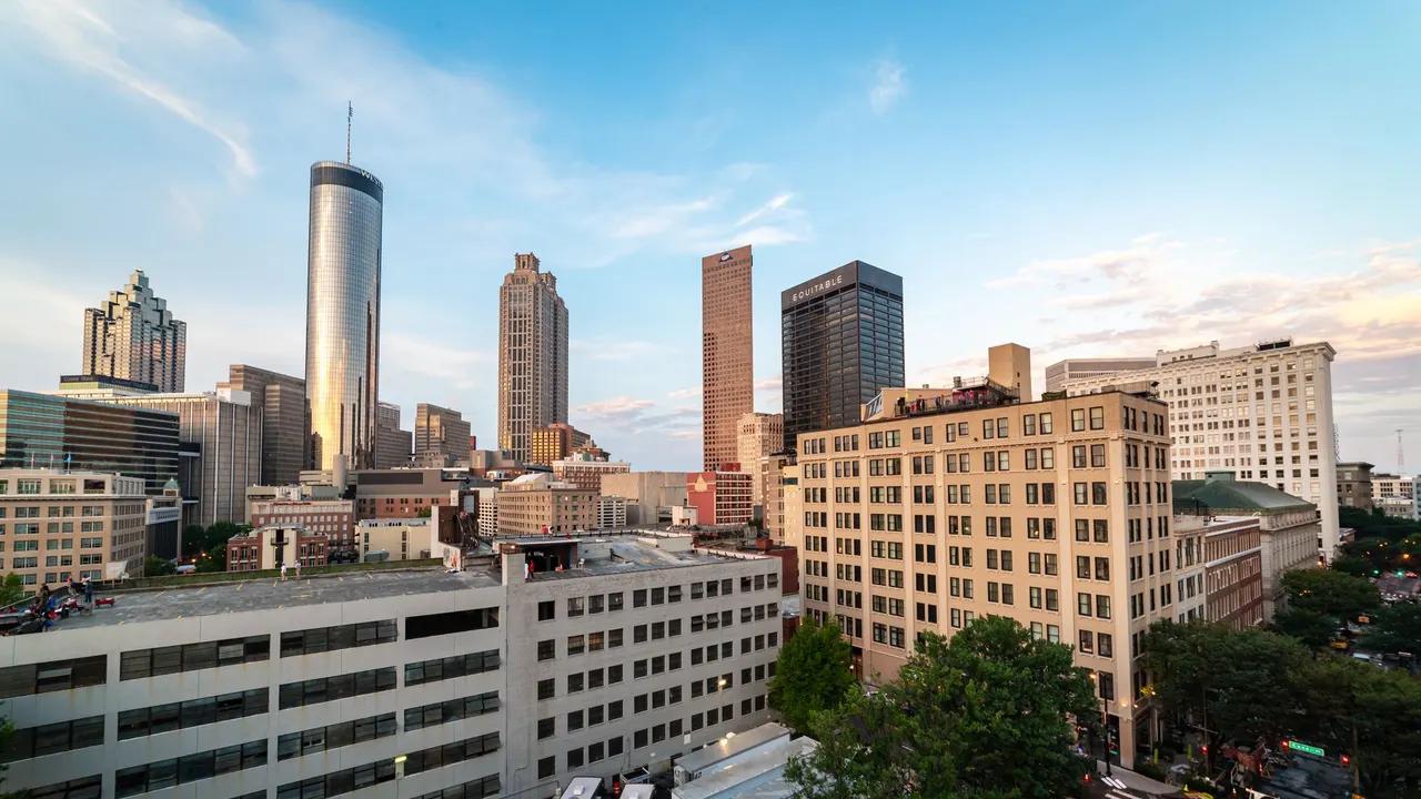 Downtown Atlanta in daylight.